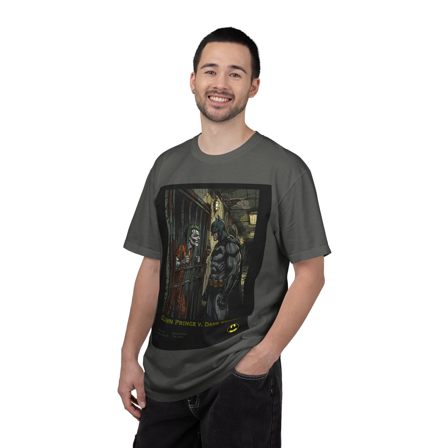 Batman vs Joker Graphic T‑Shirt — "Clown Prince V. Dark Knight" Comic Art Tee