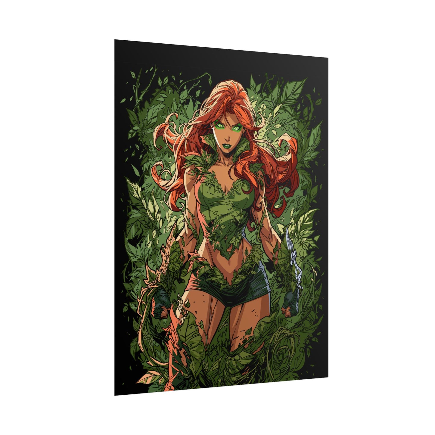 Poison Ivy Botanical Background Poster