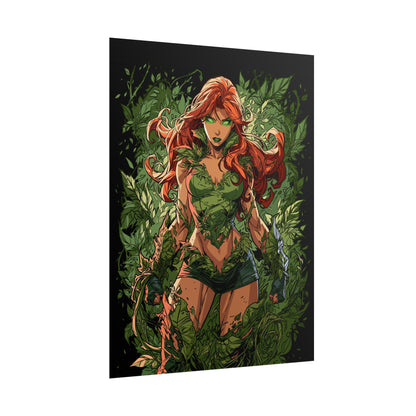 Poison Ivy Botanical Background Poster