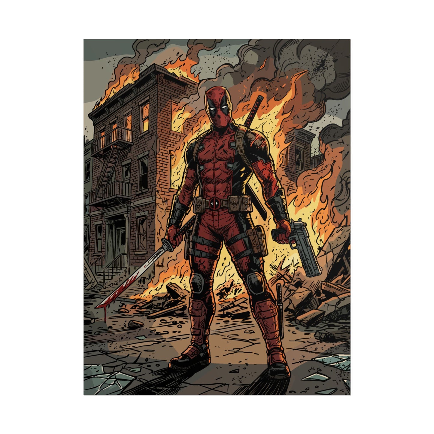 The Merc is On Fire - Poster