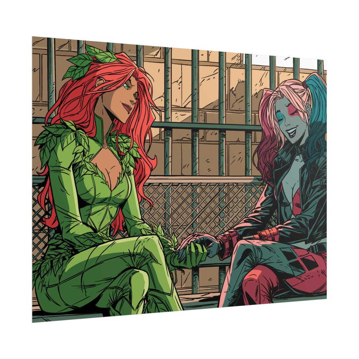 Poison Ivy & Harley Quinn - Jail Cell - Poster