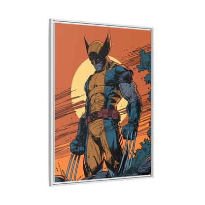 Wolverine Matte Framed Canvas Print