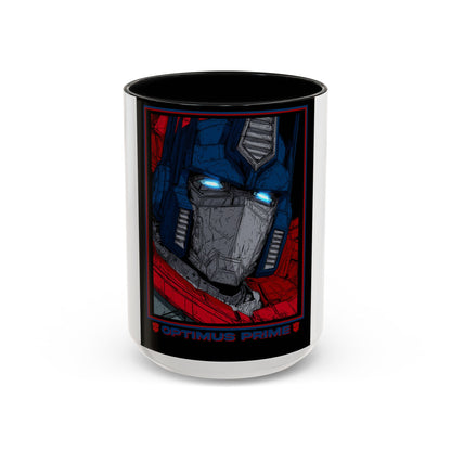Optimus Prime Coffee Mug — Retro Robot Accent Ceramic Mug