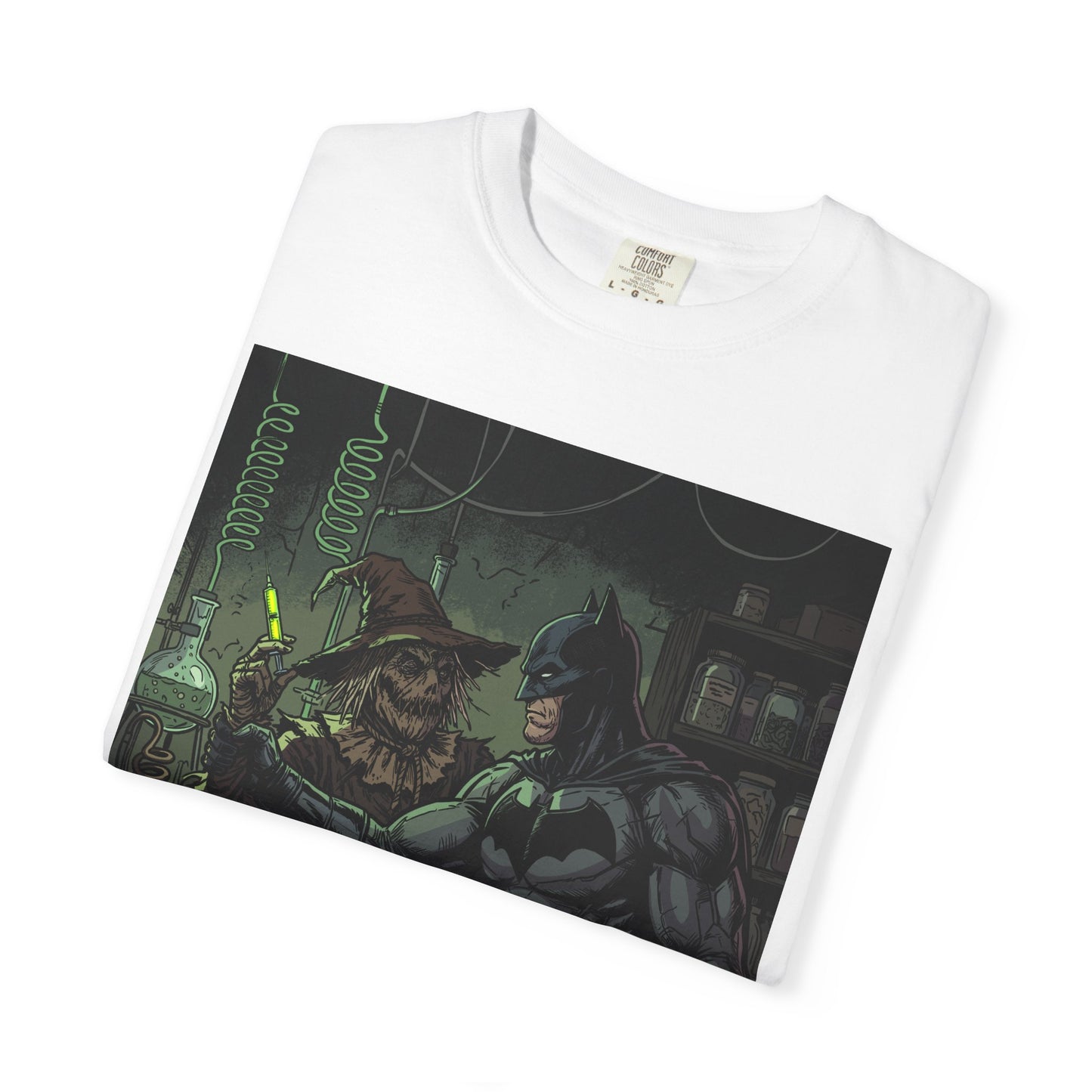 Batman & Scarecrow Graphic T-Shirt — Dark Comic Art Tee