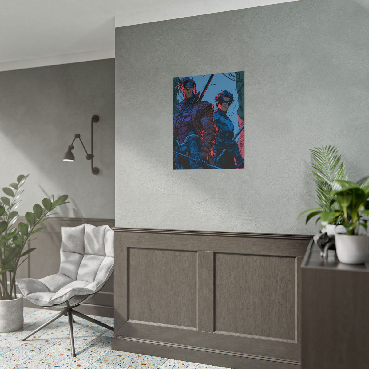 Nightwing and Gambit - Rolled Poster — Comic Art Print