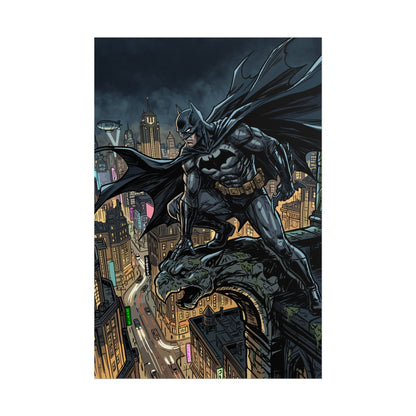 Batman City Rooftop Rolled Poster
