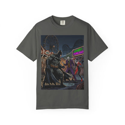 Batman vs Joker Graphic T-Shirt — Gotham Carnival Night Tee