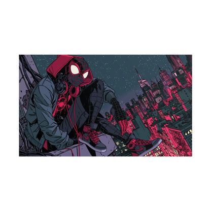 Spider-Verse Miles Morales Poster — Neon City