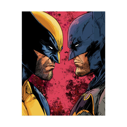 Batman vs Wolverine Rolled Poster