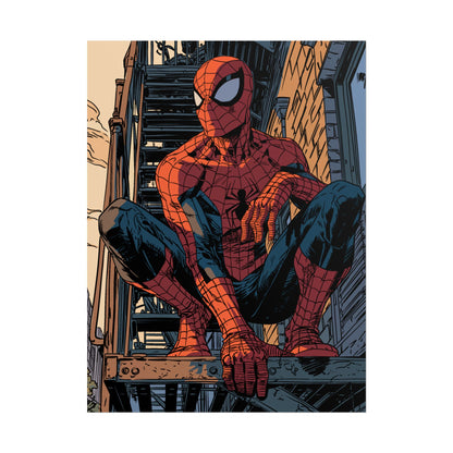Spider-Man - Fire Escape Poster