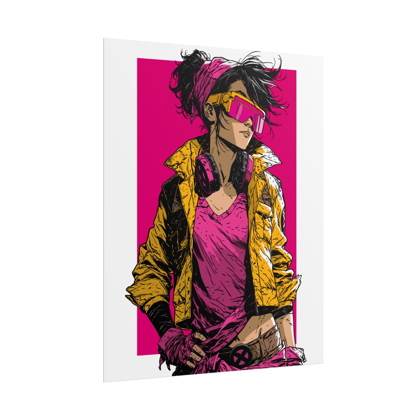 Jubilee Cyber Punk / Retro X-Men Poster
