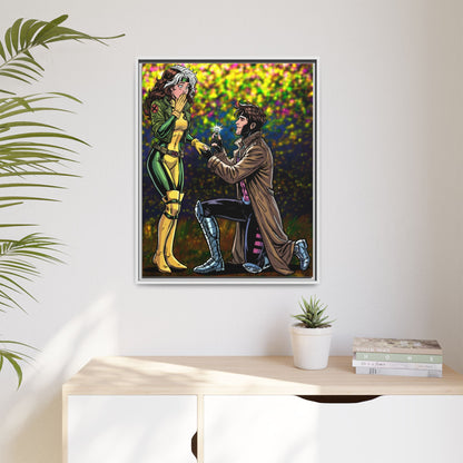 Thief and Belle # 3 - Framed Matte Canvas