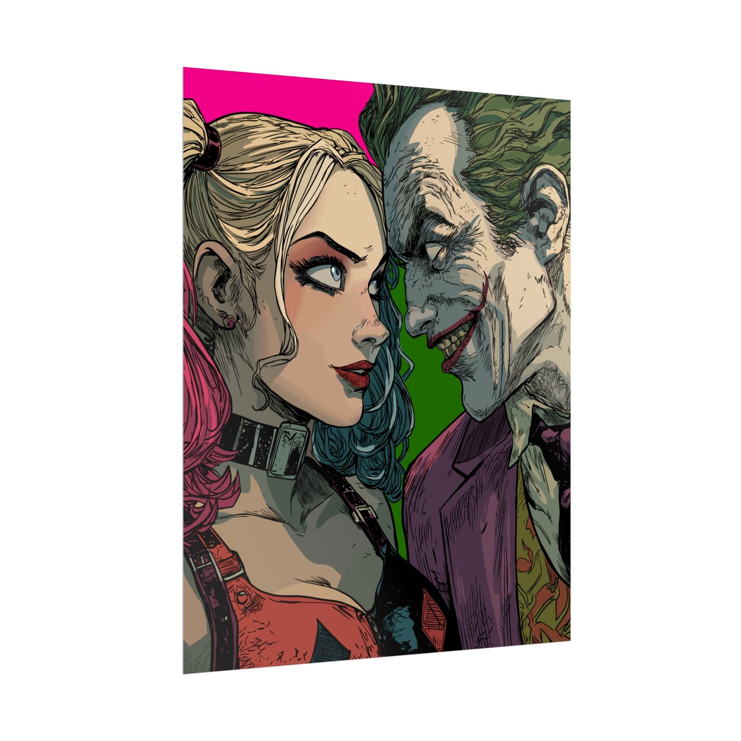 Harley Quinn & Joker Art Print