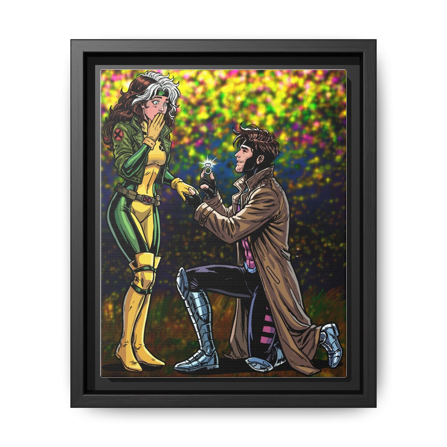 Thief and Belle # 3 - Framed Matte Canvas