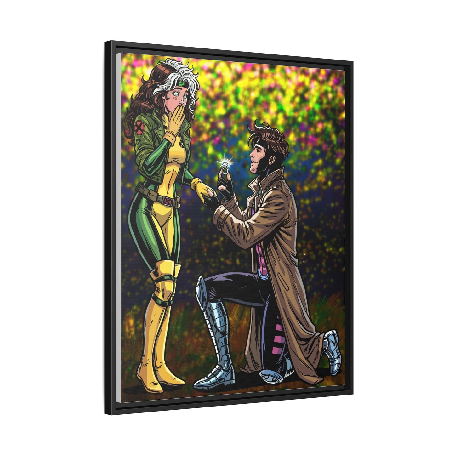 Thief and Belle # 3 - Framed Matte Canvas