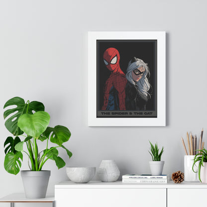 Spider & The Cat Framed Poster
