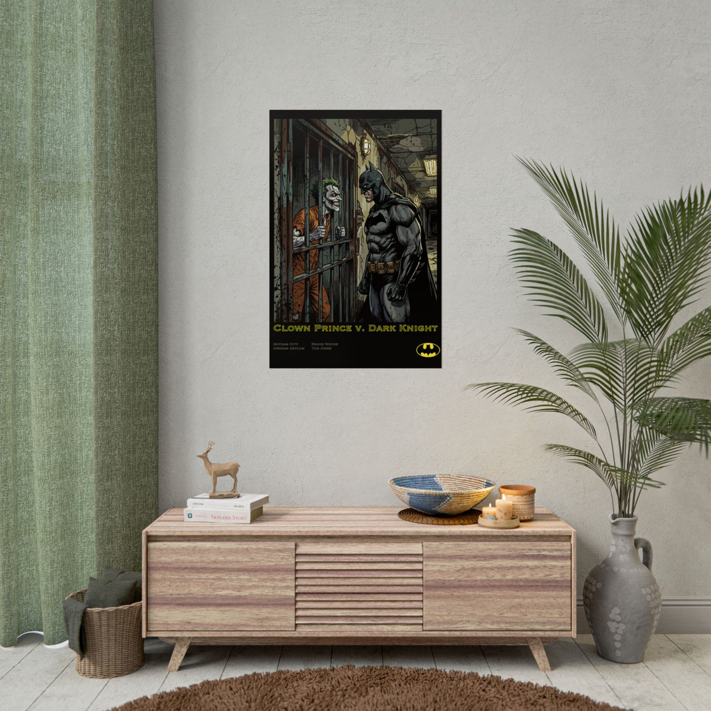 Batman vs Joker Poster – Clown Prince v. Dark Knight Rolled Art Print