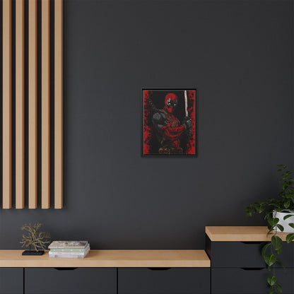 The Merc #2 - Framed Canvas Wall Art — Comic Antihero Sword Portrait