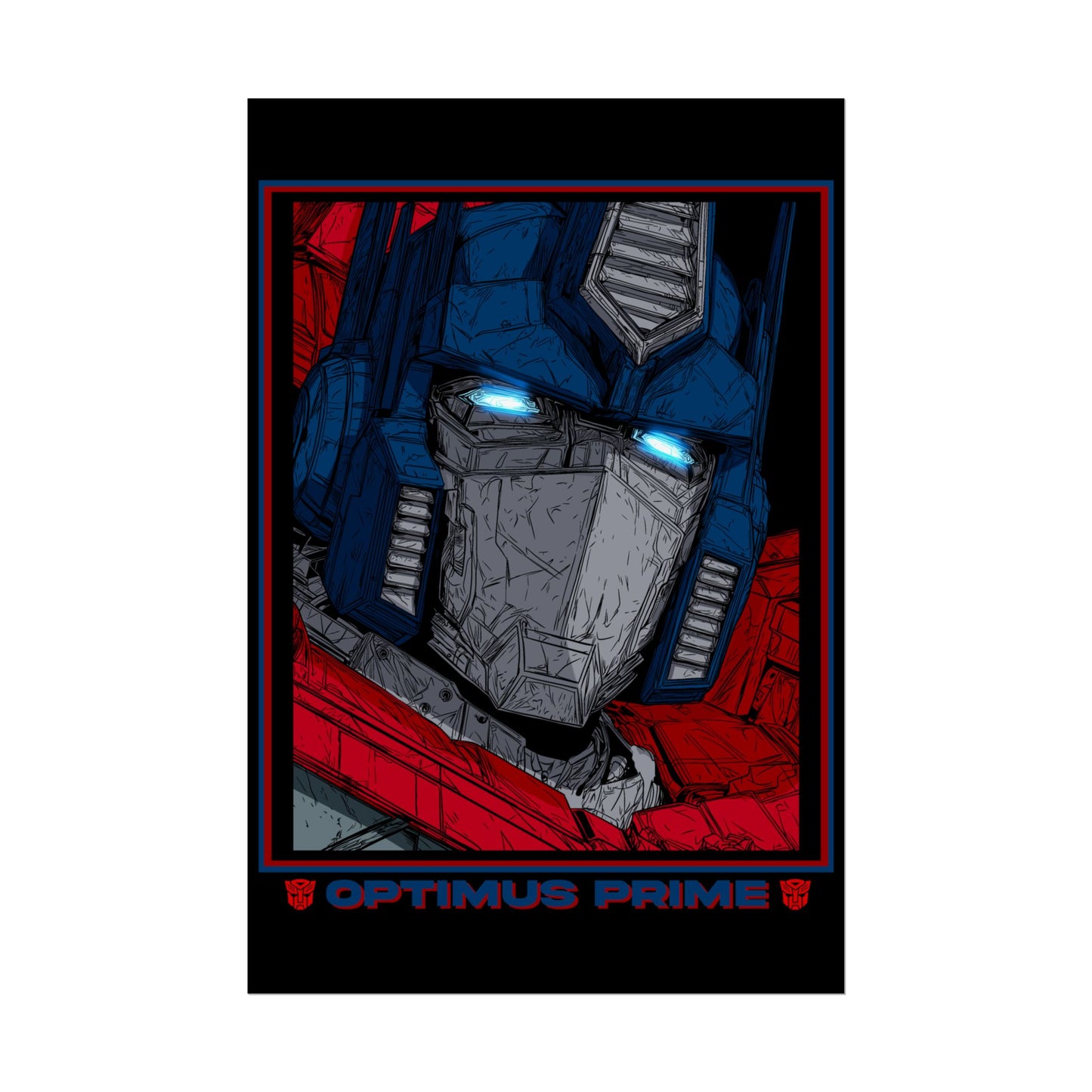 Optimus Prime Cinematic Rolled Poster