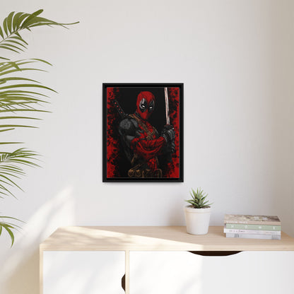 The Merc #2 - Framed Canvas Wall Art — Comic Antihero Sword Portrait