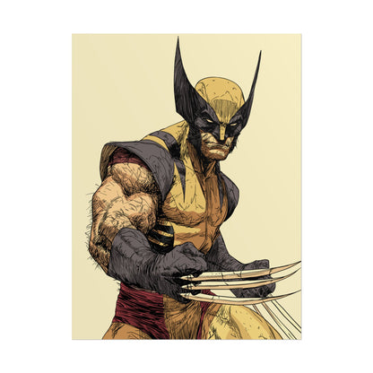 Wolverine Comic Art Poster — Rolled Superhero Wall Print