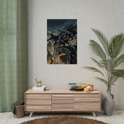 Batman City Rooftop Rolled Poster