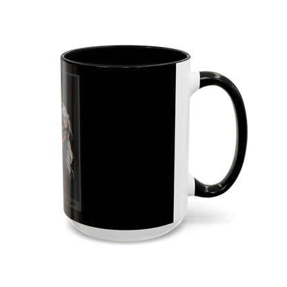 Spider & Cat Duo Accent Coffee Mug – Black 11/15oz