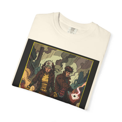 Rogue & Gambit Graphic T-Shirt — Comic Art Mutant Duo Tee