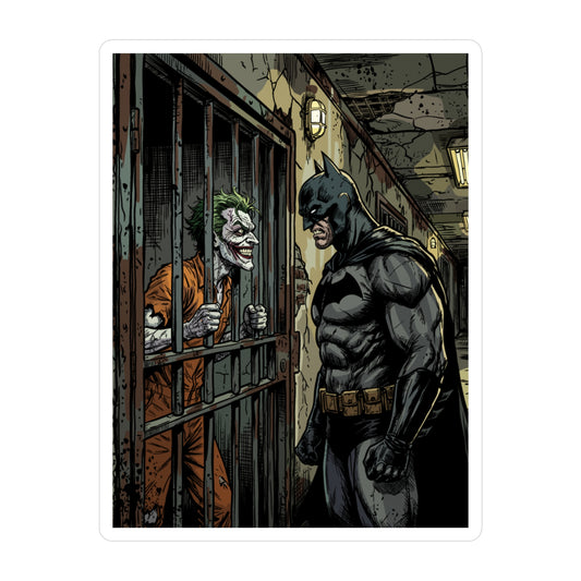 Batman vs Joker Vinyl Decal