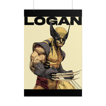 Wolverine Logan Rolled Poster — Comic Art Wall Print