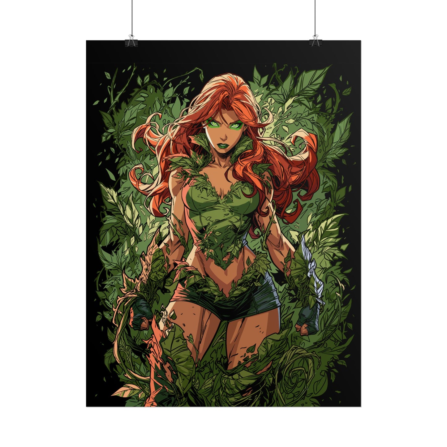Poison Ivy Botanical Background Poster