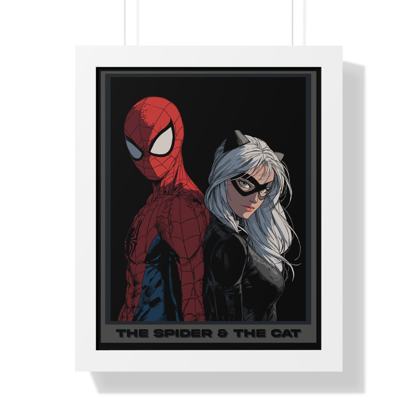Spider & The Cat Framed Poster