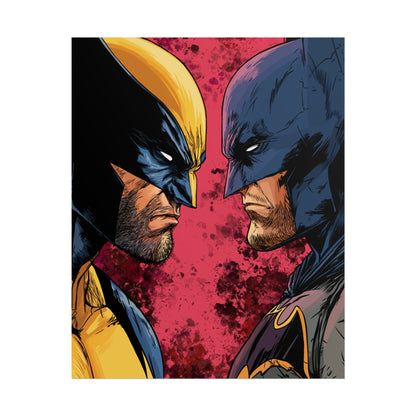 Batman vs Wolverine Rolled Poster