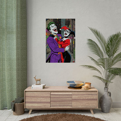 Joker & Harley Quinn Art Print
