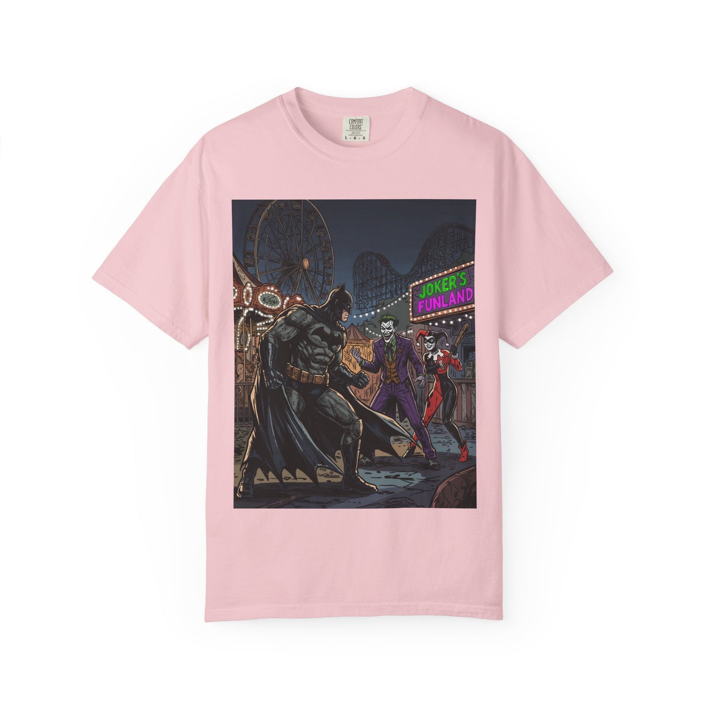 Batman vs Joker Graphic T-Shirt — Gotham Carnival Night Tee