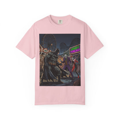 Batman vs Joker Graphic T-Shirt — Gotham Carnival Night Tee
