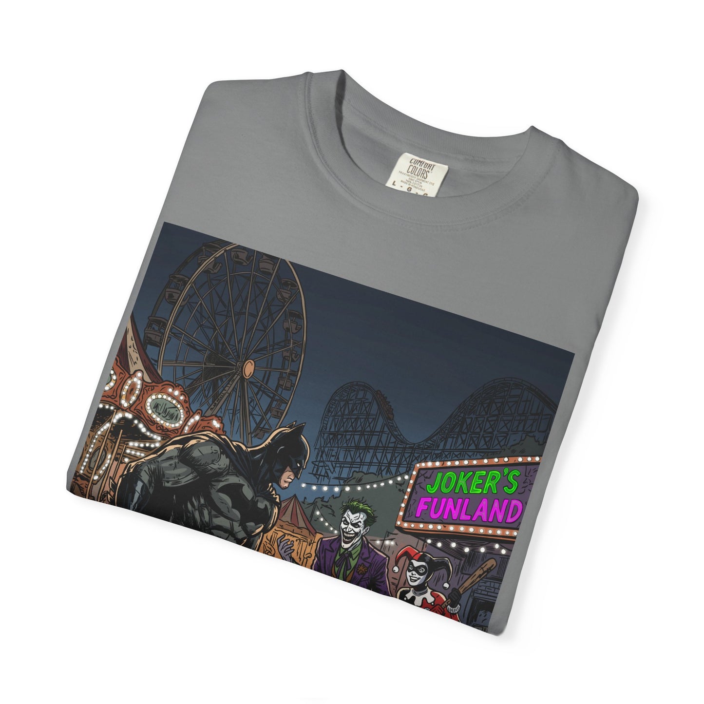 Batman vs Joker Graphic T-Shirt — Gotham Carnival Night Tee