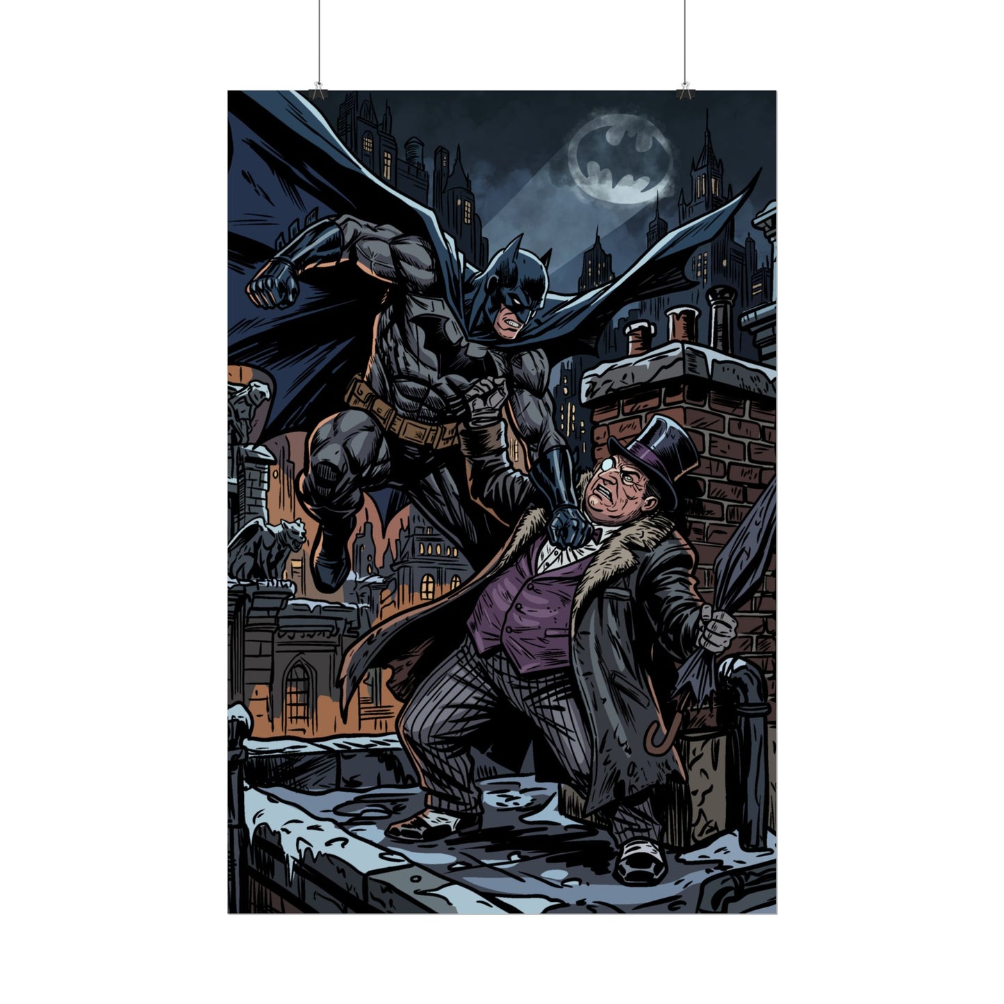 Batman vs. Penguin Rolled Poster