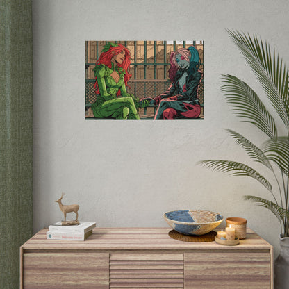 Poison Ivy & Harley Quinn - Jail Cell - Poster