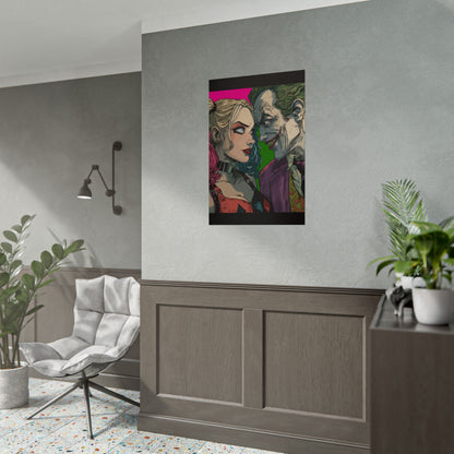 Harley Quinn & Joker Art Print