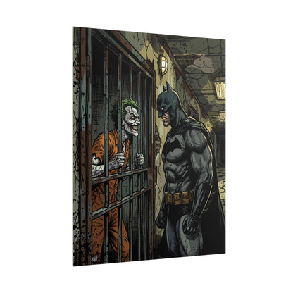 Batman vs Joker Comic Poster — Rolled Graphic Art Print