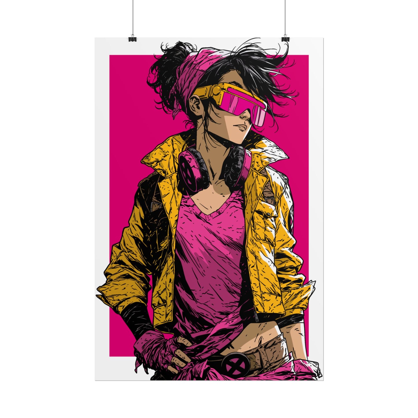 Jubilee Cyber Punk / Retro X-Men Poster