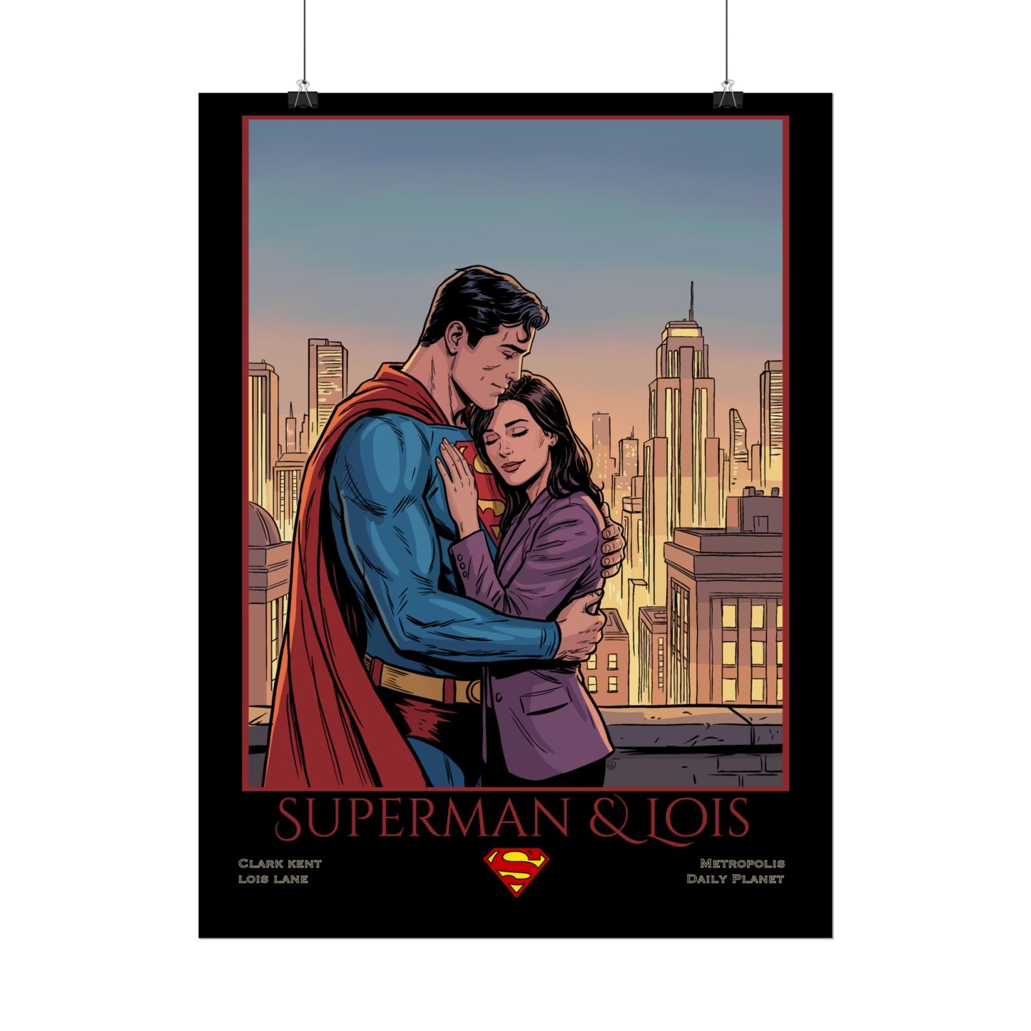Superman & Lois Vintage Romance Wall Art