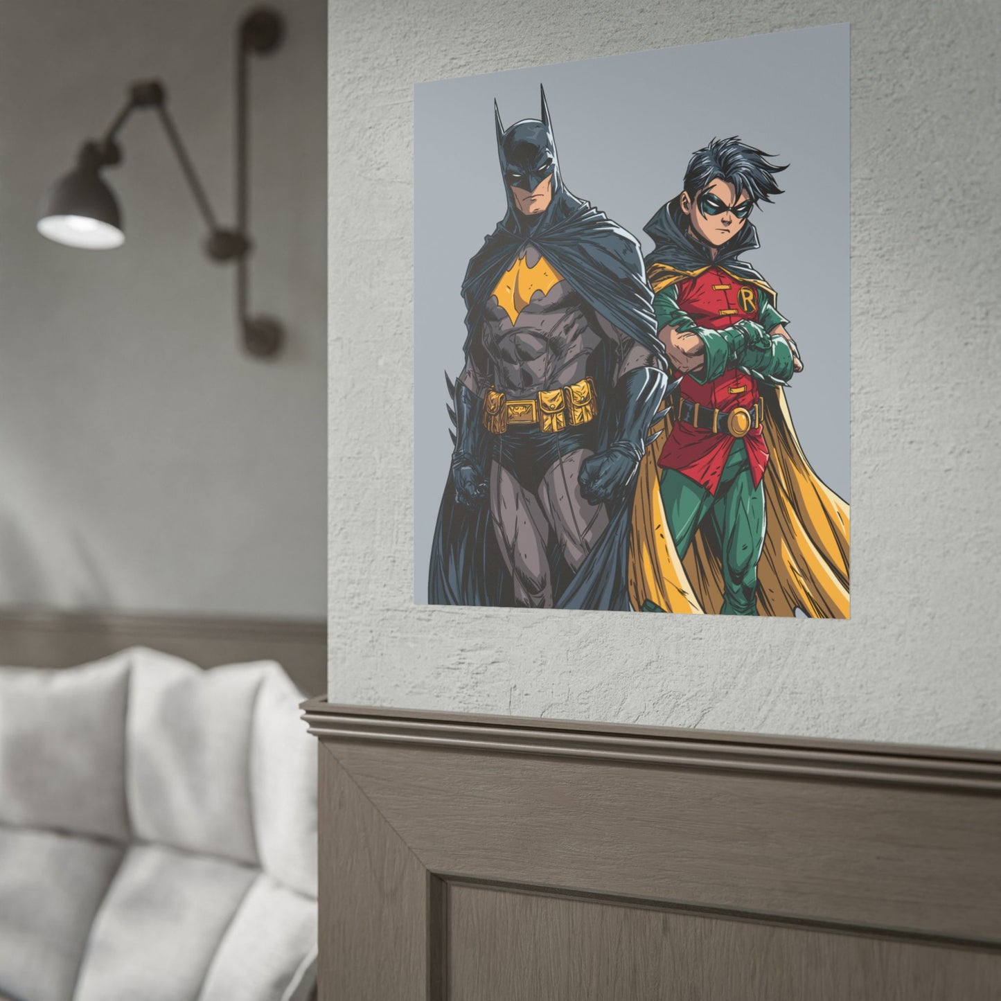 Batman & Robin Rolled Poster — Comic Book Hero Art Print