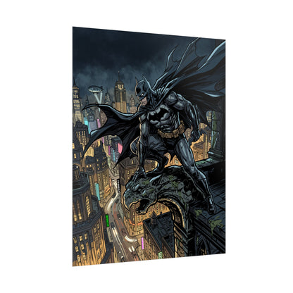 Batman City Rooftop Rolled Poster