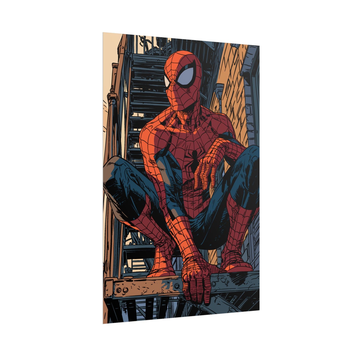 Spider-Man - Fire Escape Poster