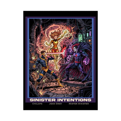 'Sinister Intentions' Comic Art Print (Cyclops · Jean Grey · Mister Sinister)