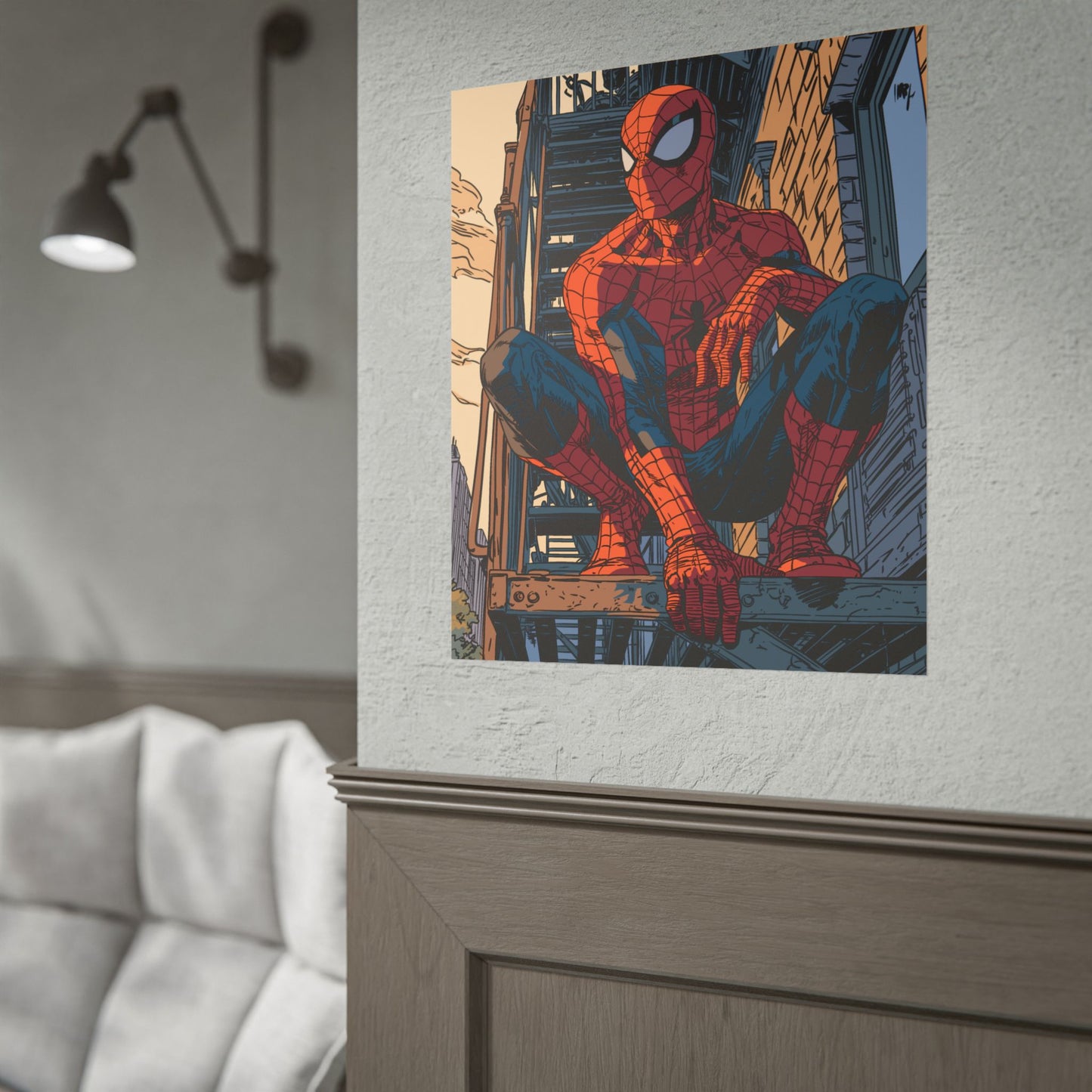 Spider-Man - Fire Escape Poster
