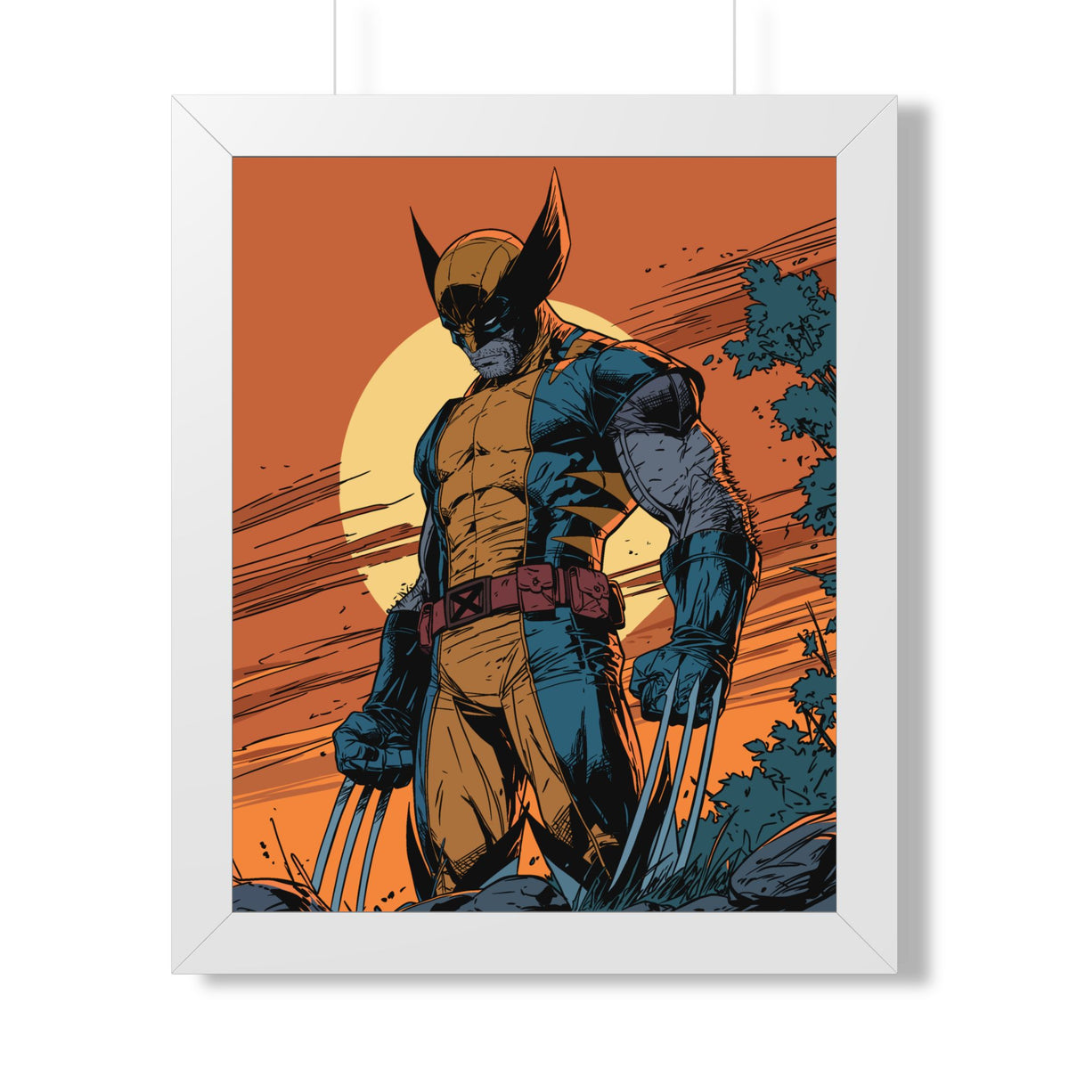Wolverine - Dusk - Comic Art Framed Poster