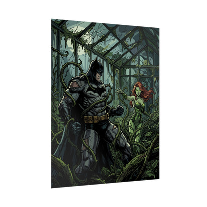 Batman & Poison Ivy Greenhouse Art Print - Poster
